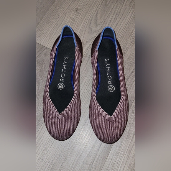 Rothy's The Flat Birdseye Plum Round Toe Flats, Women's Size 6.5, EU 37 - Picture 4 of 16